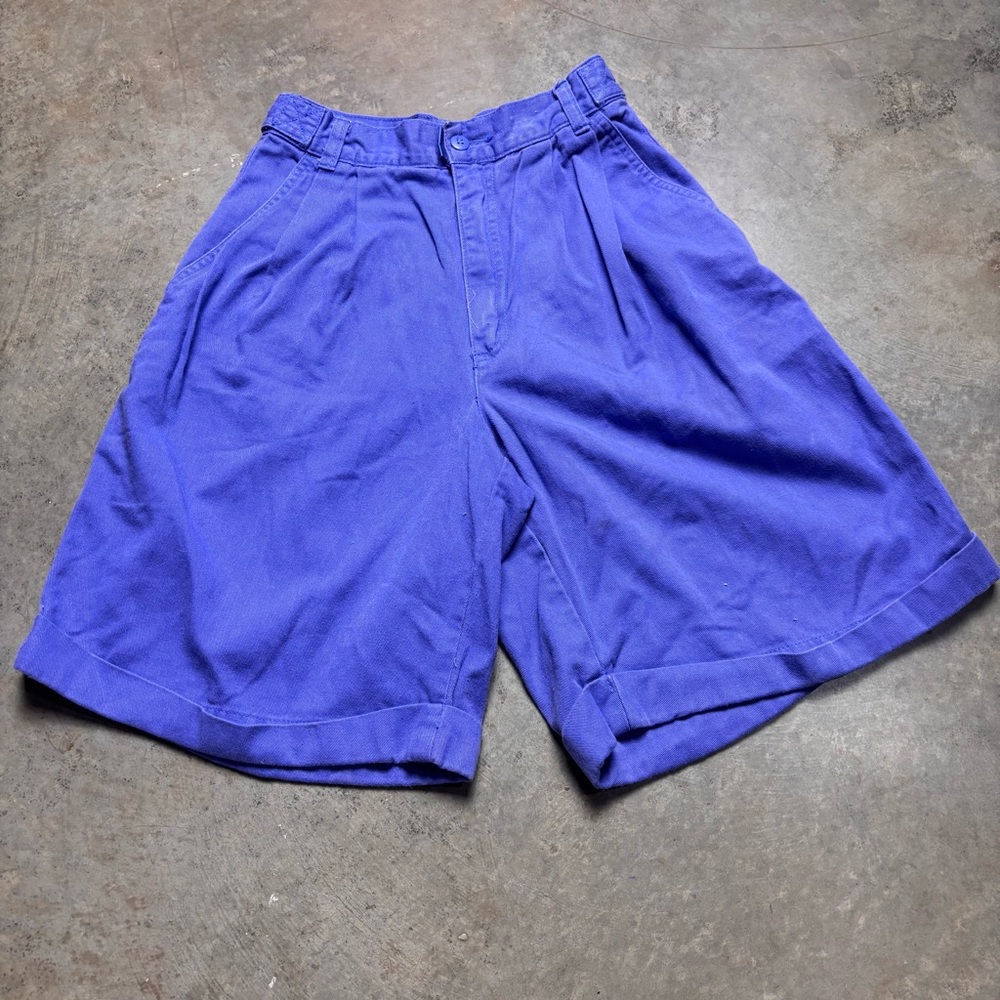 Esprit Vintage 80’s High Waisted Purple Shorts Womens 4